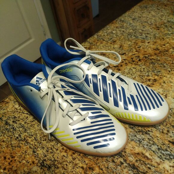 Adidas RARE Predito LZ in Men's Shoes Size 11 G64952 White Blue Indoor Soccer - Picture 5 of 12